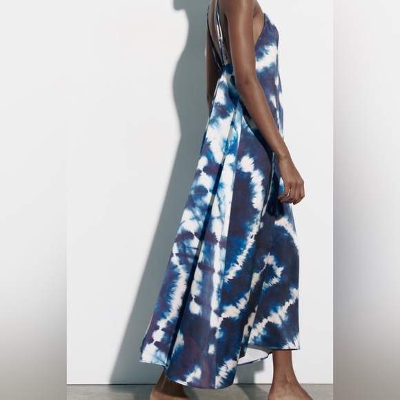 Zara- Tie- Dye midi slip dress- BRAND NEW - Picture 3 of 7
